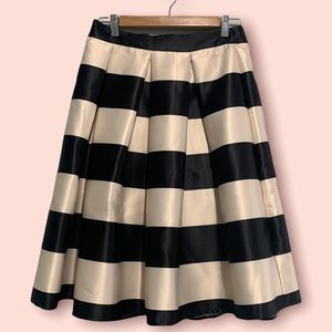 NWT- Black and White Midi Full Skirt